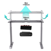 Healthy Adjustable Standing Desk Dual Motor with Table Top