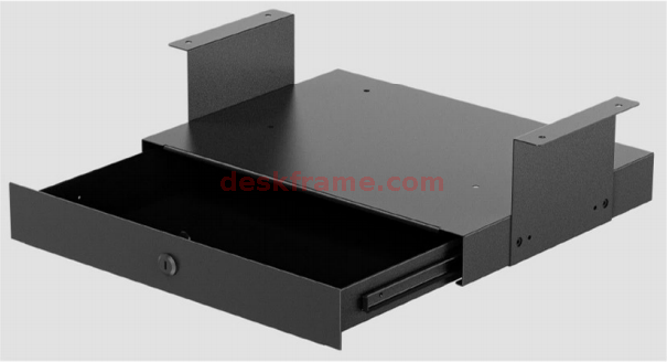 Under Desk Drawer For Desk, Standing Desk Drawer Attachment Under Desk Drawer Slide Out, Sheet Metal Office Drawers Under Desk Pull Out Undermount Drawer, Sliding Underdesk Drawer 