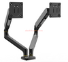 Dual Monitor Mount, 2Monitor Arm, Adjustable Stand, Mount with Clamp and Grommet Base 