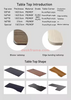 Edgebanded or Bubble Tabletop Bamboo MDF PB Home Office Furniture Standing Tabletop Standing Only Tabletop
