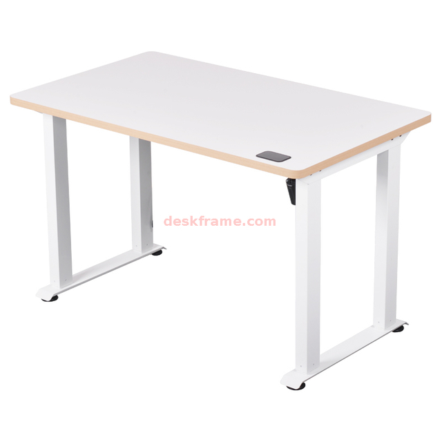 Adjustable Work Bench with Power Outlet, Work Table for Garage, Hardwood Workbench,Heavy Duty Table for Workshop Office Home Commercial