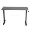  Manual Standing Desk Adjustable Height，Hand- Crank Stand Up Desk, Sit Stand Desk with Frame & Desktop, Computer Desk