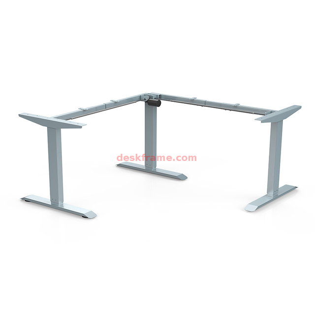 Electric Corner Standing Desk 3 Legs 90 Angel
