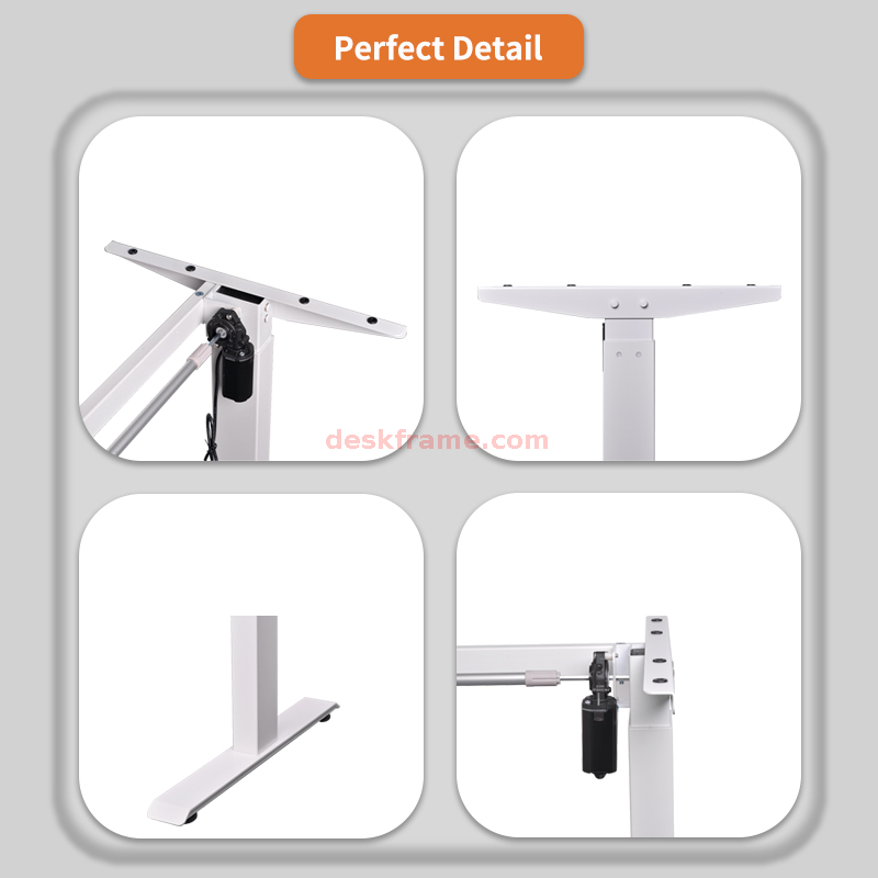 Electric Height Adjustable Standing Desk Sit Stand Up Desk Home Office Computer Desk Memory Preset 