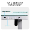Glass standing desk