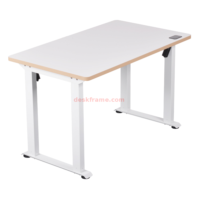 Adjustable Work Bench with Power Outlet, Work Table for Garage, Hardwood Workbench,Heavy Duty Table for Workshop Office Home Commercial