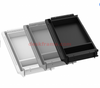 Under Desk Shelf Drawer Organizer, Attachable Plastic Hidden Storage Tray, Holder for Standing Tables, Office, Counters, Cabinets, Workstations