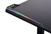 Gaming Desk, Ergonomic Carbon Fiber Surface Gaming Table for Home Office