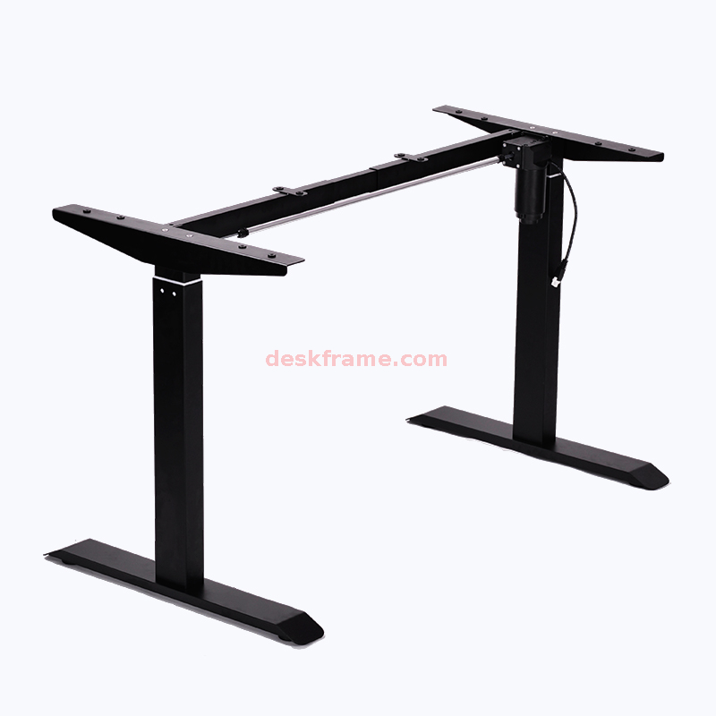  2 Stages Single Motor Electric Height Adjustable Standing Desk Whole-Piece Board Desk Sit Stand Up Desk 