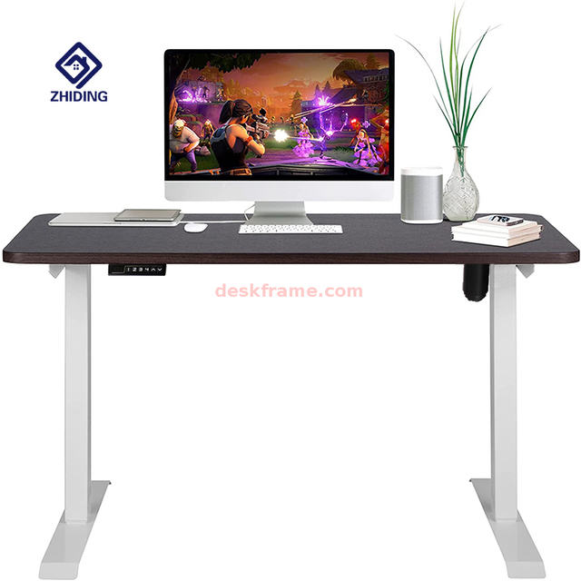 Height Adjustable Large Desk , Sit Stand Table, Writing Computer Desk for Home, Office, Workstation