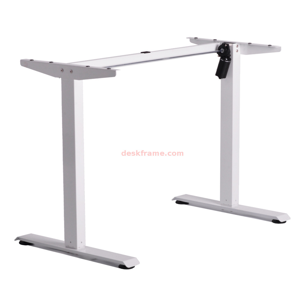  Electric Height Adjustable Standing Desk Frame Sit-Stand Desk Frame for Home Office, Sloped Ergonomic Front Edge, Stable T-Style Legs, Easy Assembly 