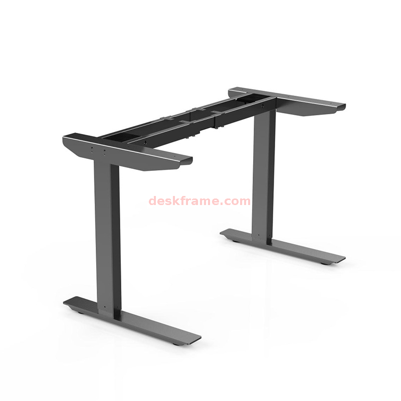  Dual Motor Electric Height Adjustable Standing Desk Sit-Stand Desk for Home Office, Ergonomic Desk, Stable T-Style Legs, Easy Assembly 