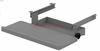 Under Desk Keyboard Tray,One Knob Control, Undermount Sliding Computer Keyboard and Mouse Tray with Wrist Rest,Adjustable Height