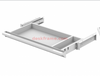 Under Desk Shelf Drawer Organizer, Attachable Plastic Hidden Storage Tray, Holder for Standing Tables, Office, Counters, Cabinets, Workstations