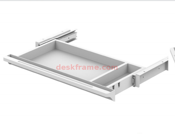 Under Desk Shelf Drawer Organizer, Attachable Plastic Hidden Storage Tray, Holder for Standing Tables, Office, Counters, Cabinets, Workstations