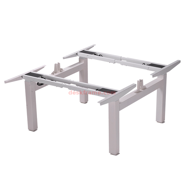 Face To Face Workbenches，office Desk，twin Desks，Custom Metal Frame Office Workstation Desk Staff Desk, Long Computer Sit Stand Desk