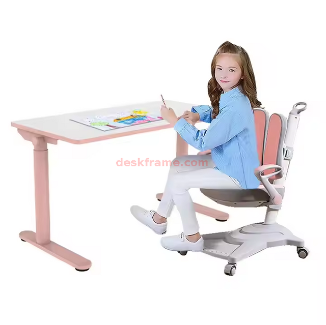 Desk Latest Round Height Adjustable Children's Study Desk Healthy Ergonomic Children's Desk And Chair