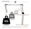 L-Shaped Electric Standing Desk with Triple Motor Height Adjustable 