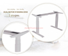 Dual Motor 3 Stages Electric Standing Desk Height Adjustable Desk Electric Stand Up Desk Sit Stand Desk