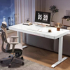 Glass standing desk